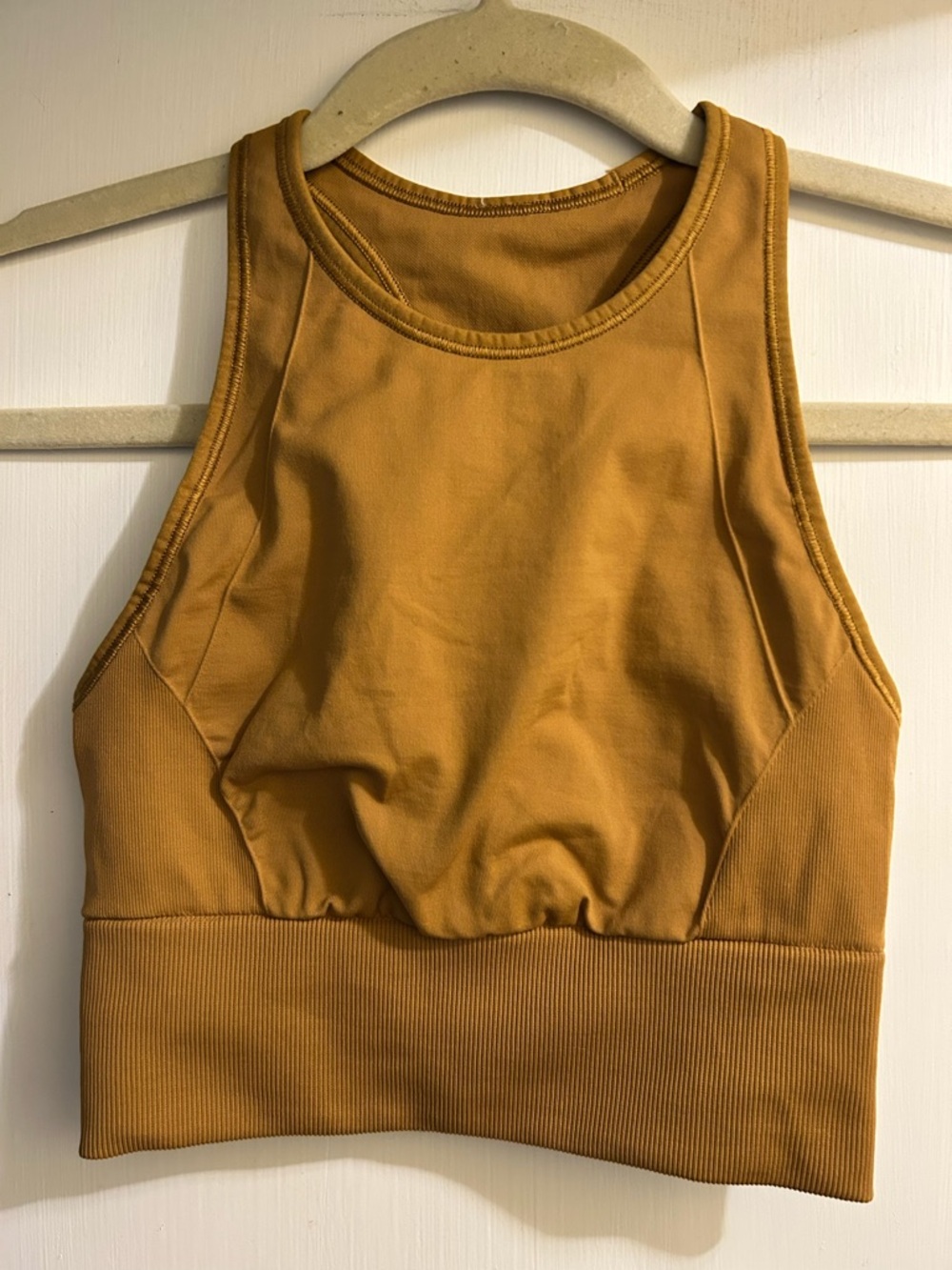 Lululemon Women’s High Impact Racerback High Compression Brown Bra, Sz 0 or 2?